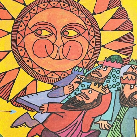 Day The Sun Stood Still Nursery Rhyme Bible Stories Wilma L Shaffer Vintage Book - Picture 10 of 10